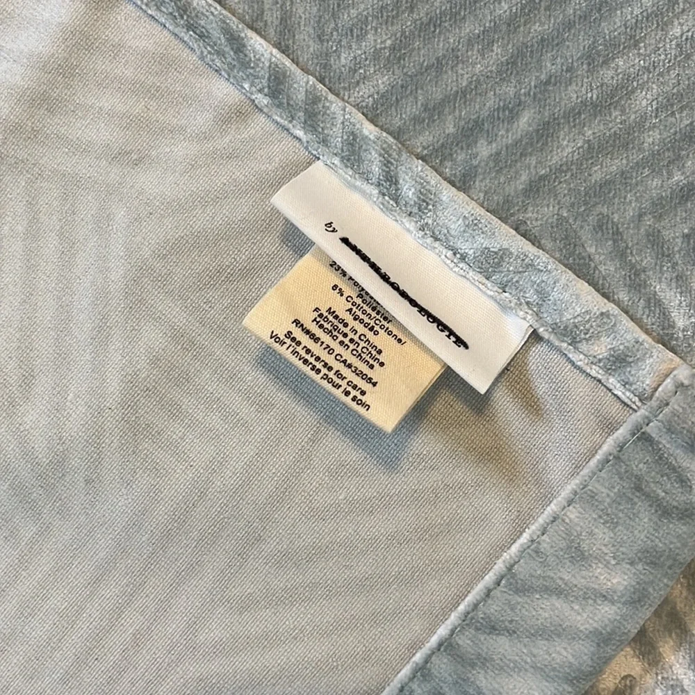 New Anthropologie Raquel Curtain light blue